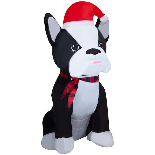 Holiday Living 3.5-ft Lighted Dog Christmas Inflatable Lowes.com | Lowe's