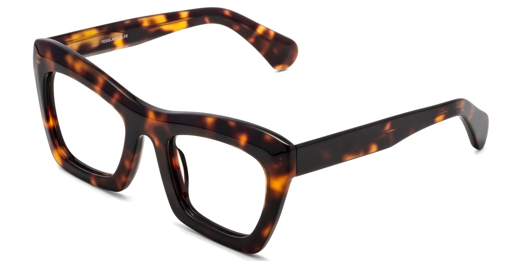 Tortoise Oversized Thick Butterfly Eyeglasses - Randi | Yesglasses