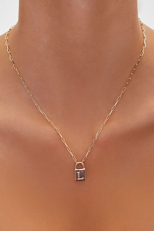 Letter Lock Charm Necklace | Forever 21 (US)