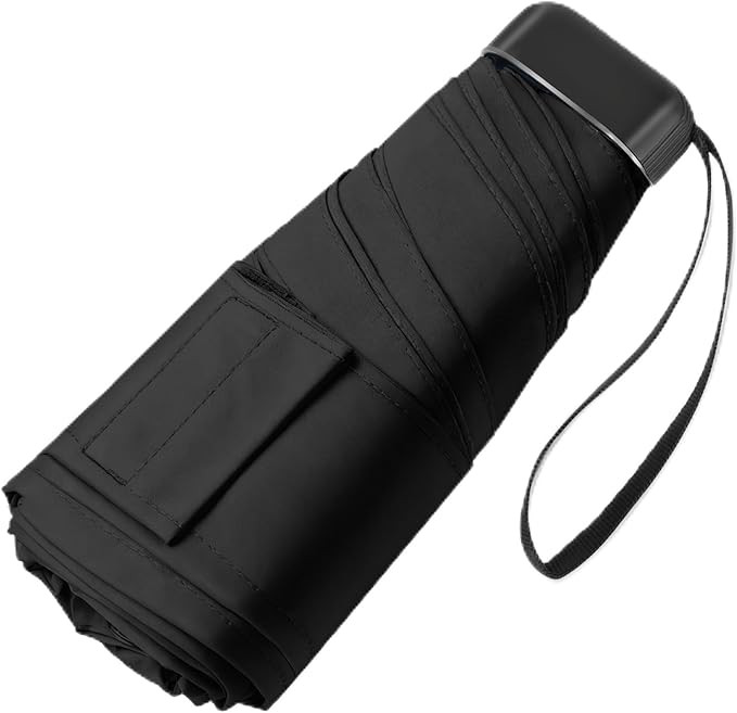 Mini Umbrella for Travel - Waterproof Portable Folding Umbrella Flat Compact Lightweight Small Um... | Amazon (US)