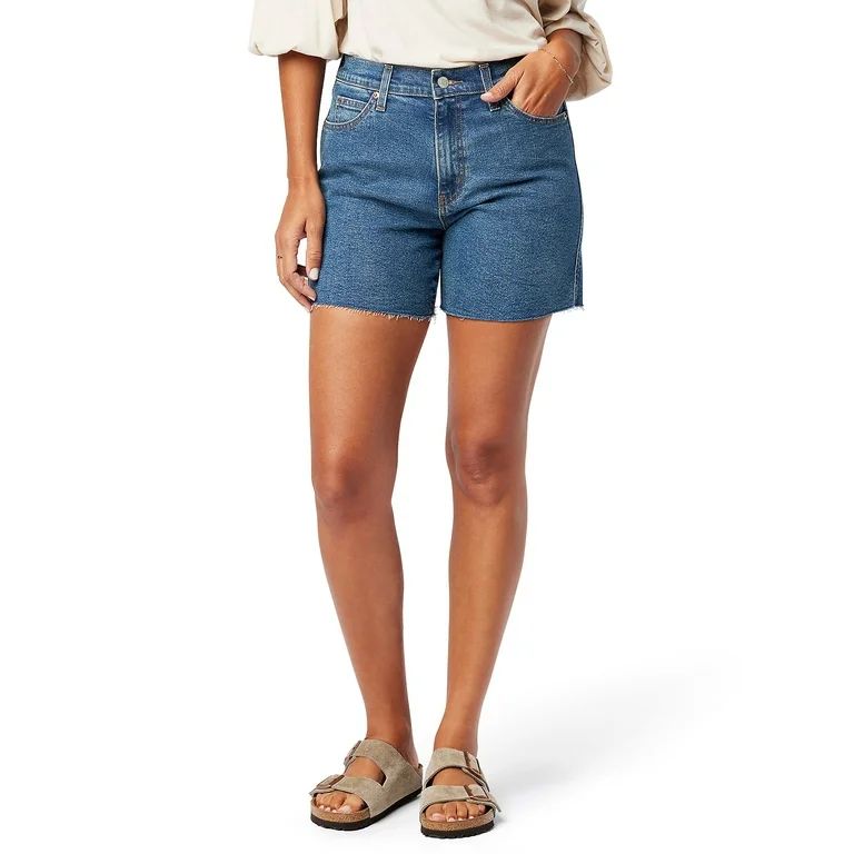 Signature By Levi Strauss & Co Women Heritage High Rise 5" Shorts - Walmart.com | Walmart (US)