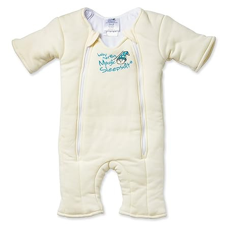 Baby Merlin's Magic Sleepsuit - 100% Cotton Baby Transition Swaddle - Baby Sleep Suit - Cream - 3... | Amazon (US)