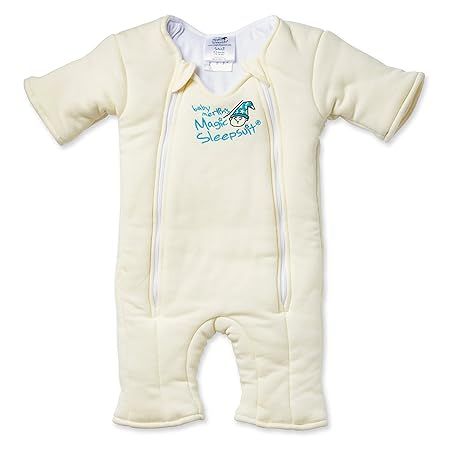 Baby Merlin's Magic Sleepsuit - 100% Cotton Baby Transition Swaddle - Baby Sleep Suit - Cream - 3... | Amazon (US)