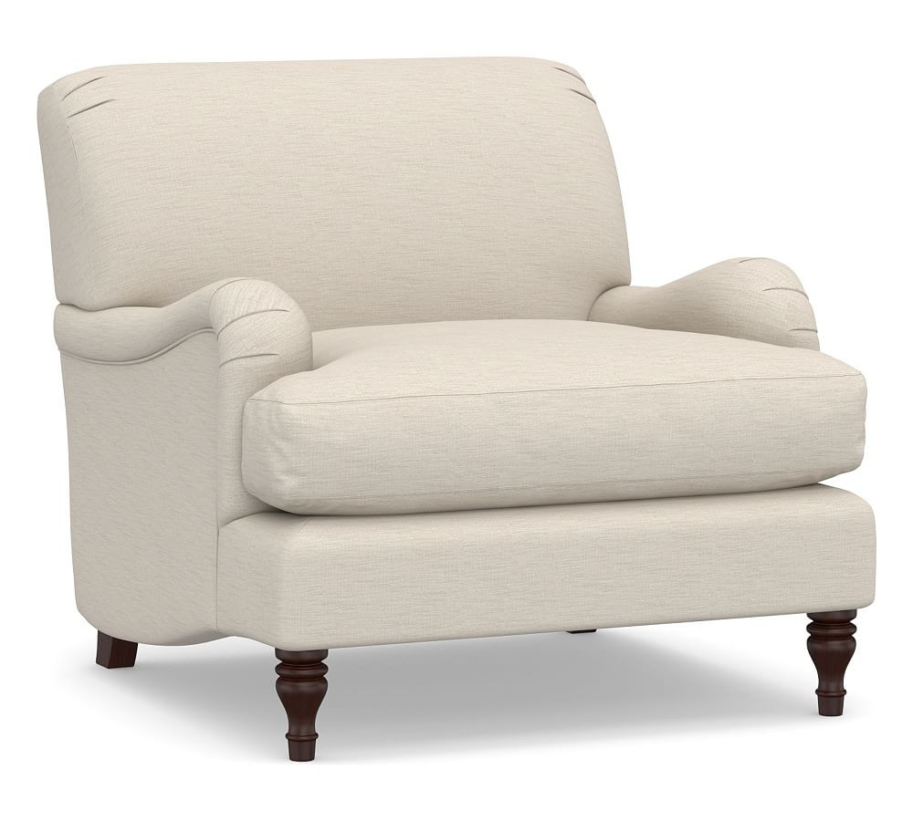 Carlisle English Arm Upholstered Tightback Armchair | Pottery Barn (US)