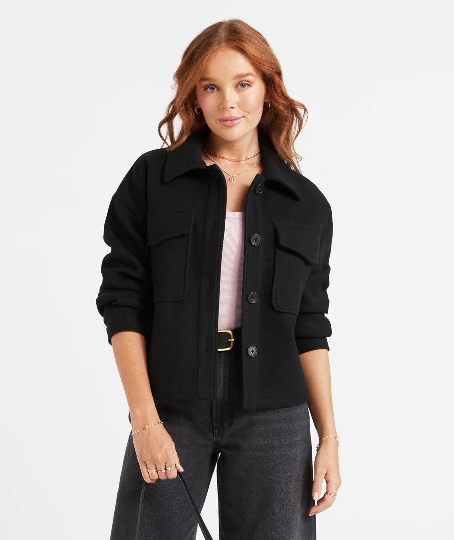 CLAIRE CROPPED SHACKET | Sportsgirl