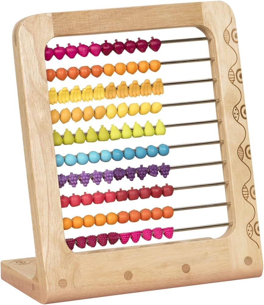 B. toys by Battat B. toys – Two-ty Fruity! Wooden Abacus Toy – Classic Wooden Math Game Toy f... | Amazon (US)