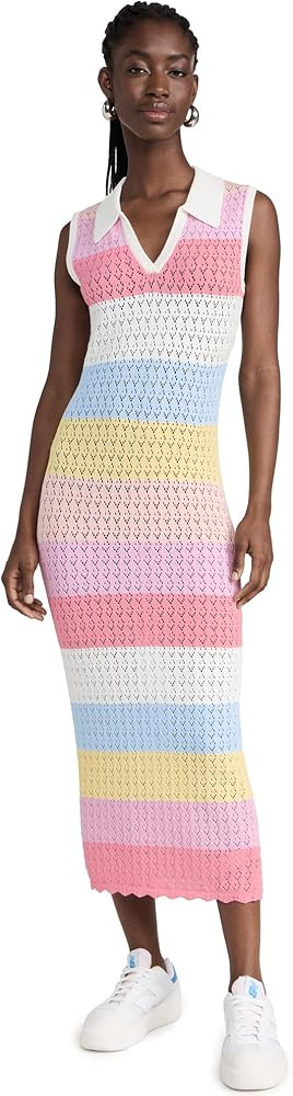 English Factory Crochet Knit Maxi Dress | Amazon (US)