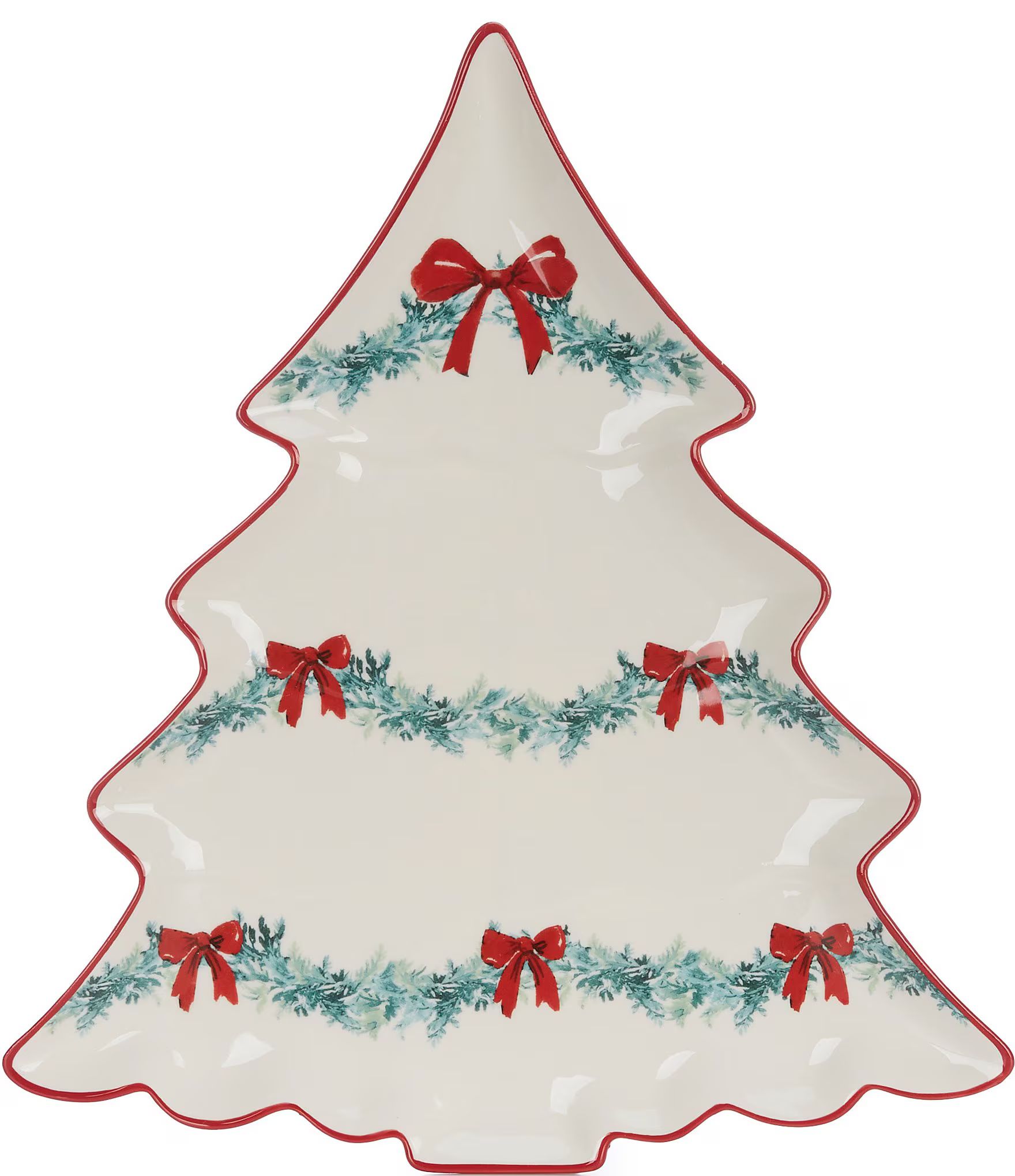 Southern Living Bow Figural Tree Wreath Platter | Dillard's | Dillard's