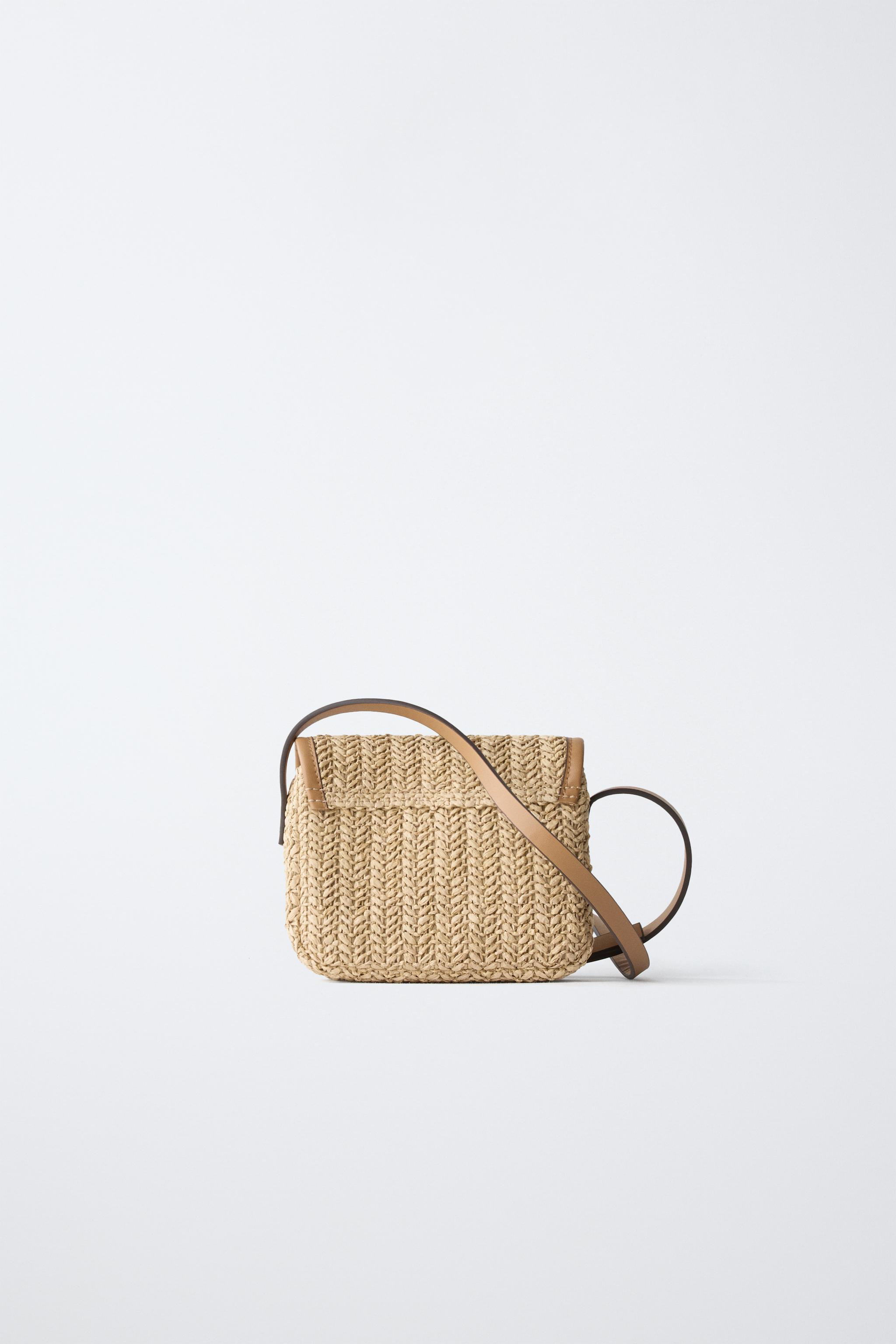 RAFFIA CHERRY CROSSBODY BAG | Zara UK