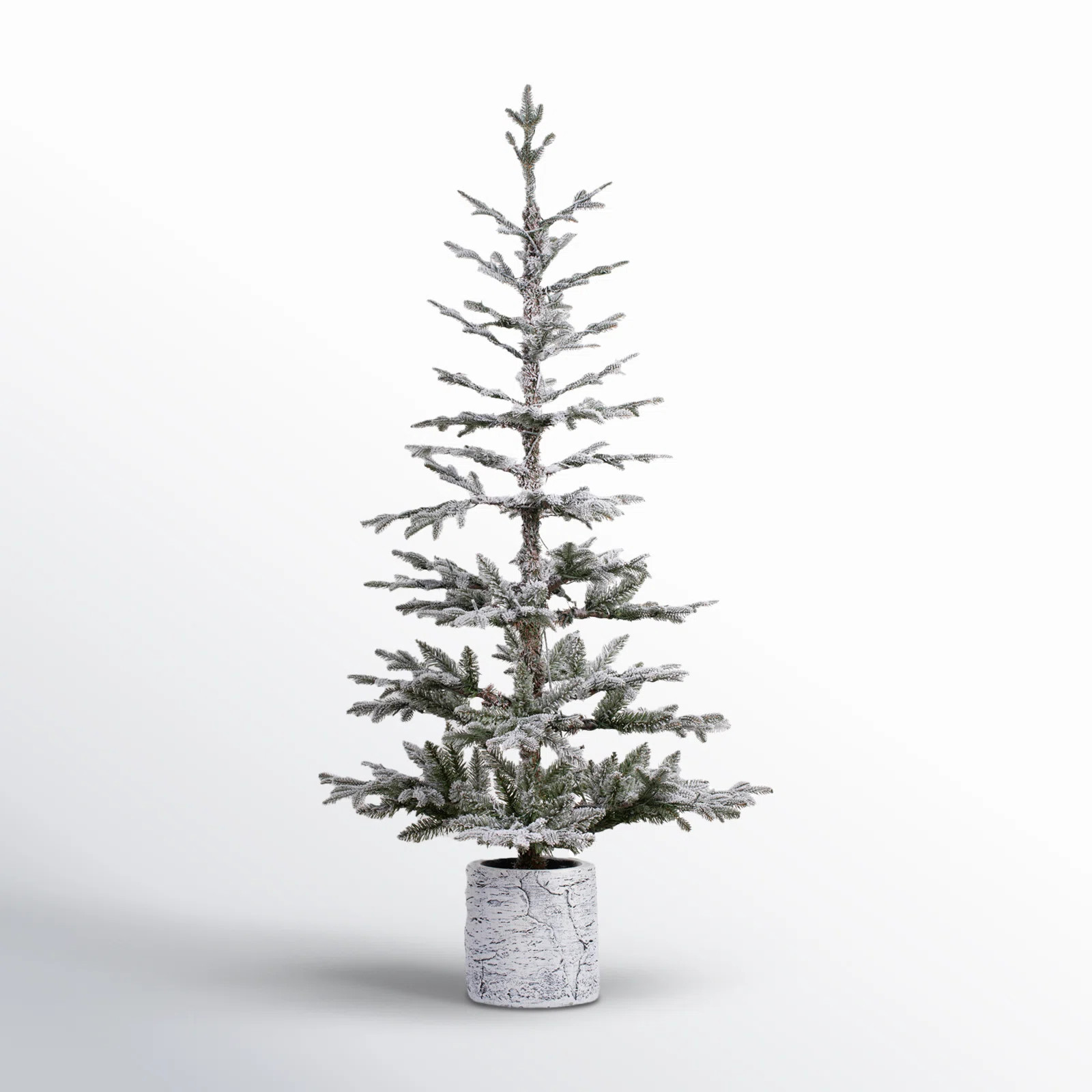 The Holiday Aisle® 5' White Fir Artificial Christmas Tree with 150 White Lights & Reviews | Wayf... | Wayfair North America