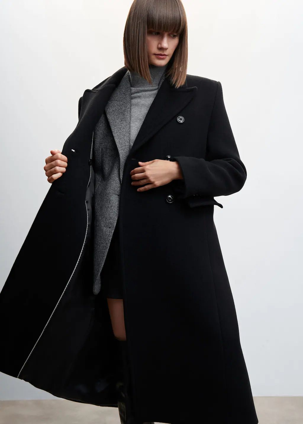 Oversize faux-fur coat -  Women | Mango USA | MANGO (US)