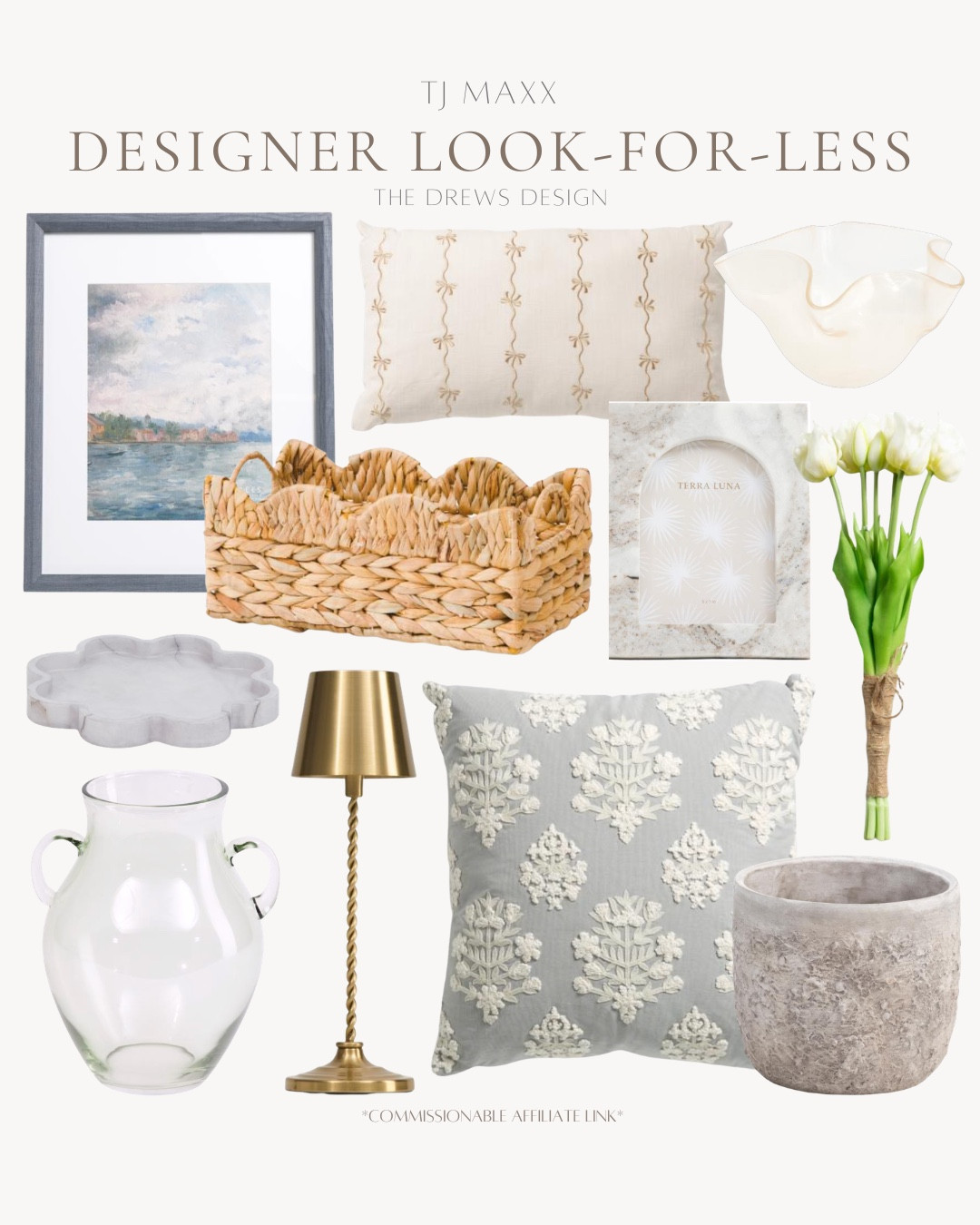Tj Maxx finds include tulips, planter, throw pillow, frame, basket, table lamp, vase, tray, artwork, throw pillow, decorative bowl.

Home decor, looks for less, home accents

#LTKHome #LTKSaleAlert #LTKSeasonal