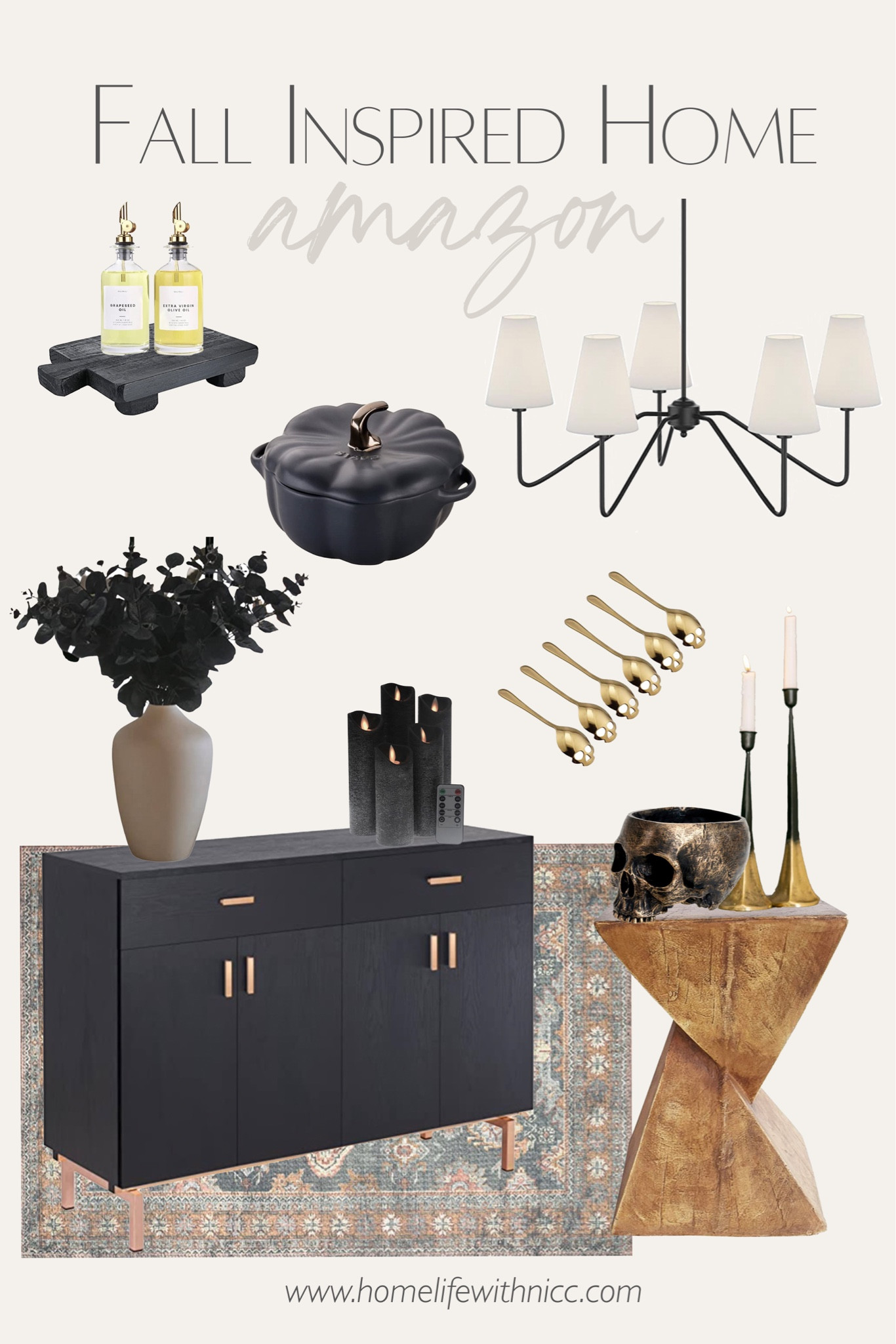 Great elevated fall look for your home! Perfect way to incorporate all the fall feels without making it look like a pumpkin threw up in your living room. 😉