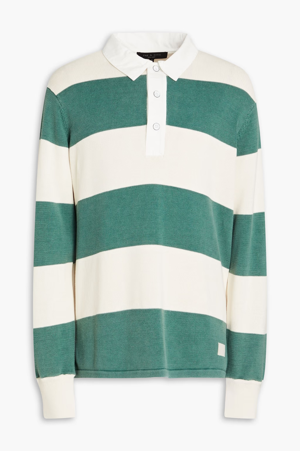 Eton striped cotton-blend polo shirt | The Outnet (US and CA)
