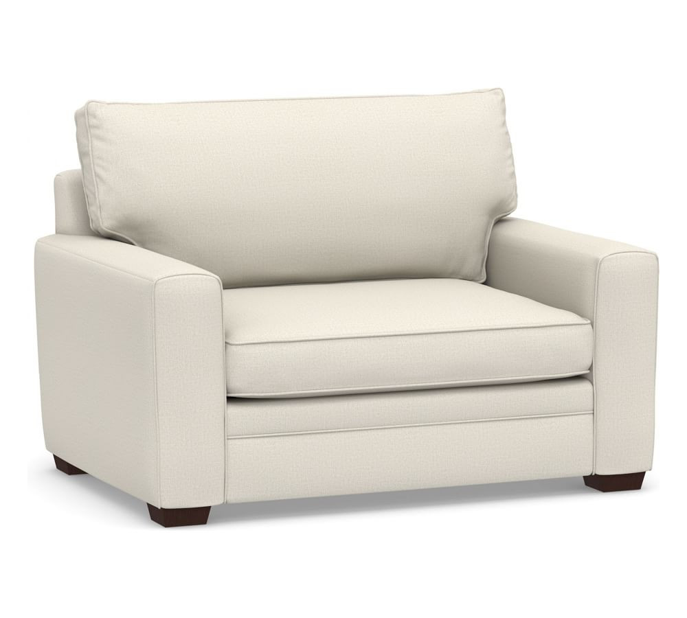 Pearce Square Arm Upholstered Chair-And-A-Half | Pottery Barn (US)