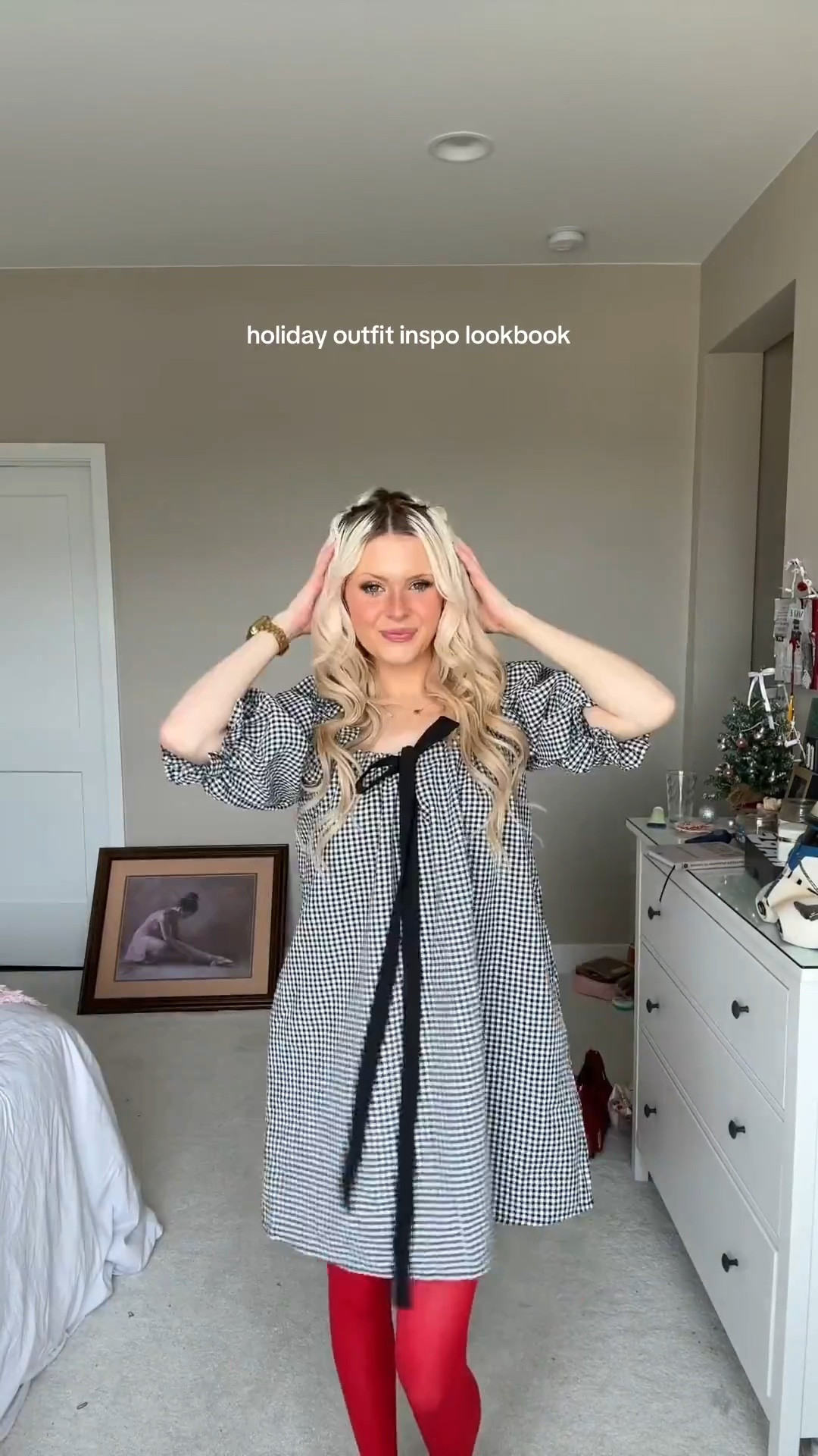 holiday party outfit lookbook! can you tell i’m obsessed with these red tights 🙈💋

#LTKHoliday #LTKWatchNow #LTKParties