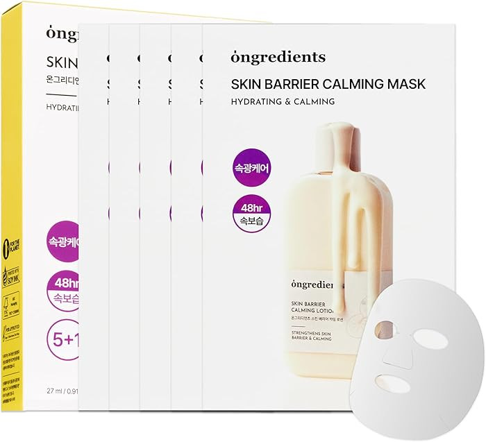 ONGREDIENTS Skin Barrier Calming Mask | Hydrating Daily Face Mask for Sensitive Skin | Ceramide, ... | Amazon (US)