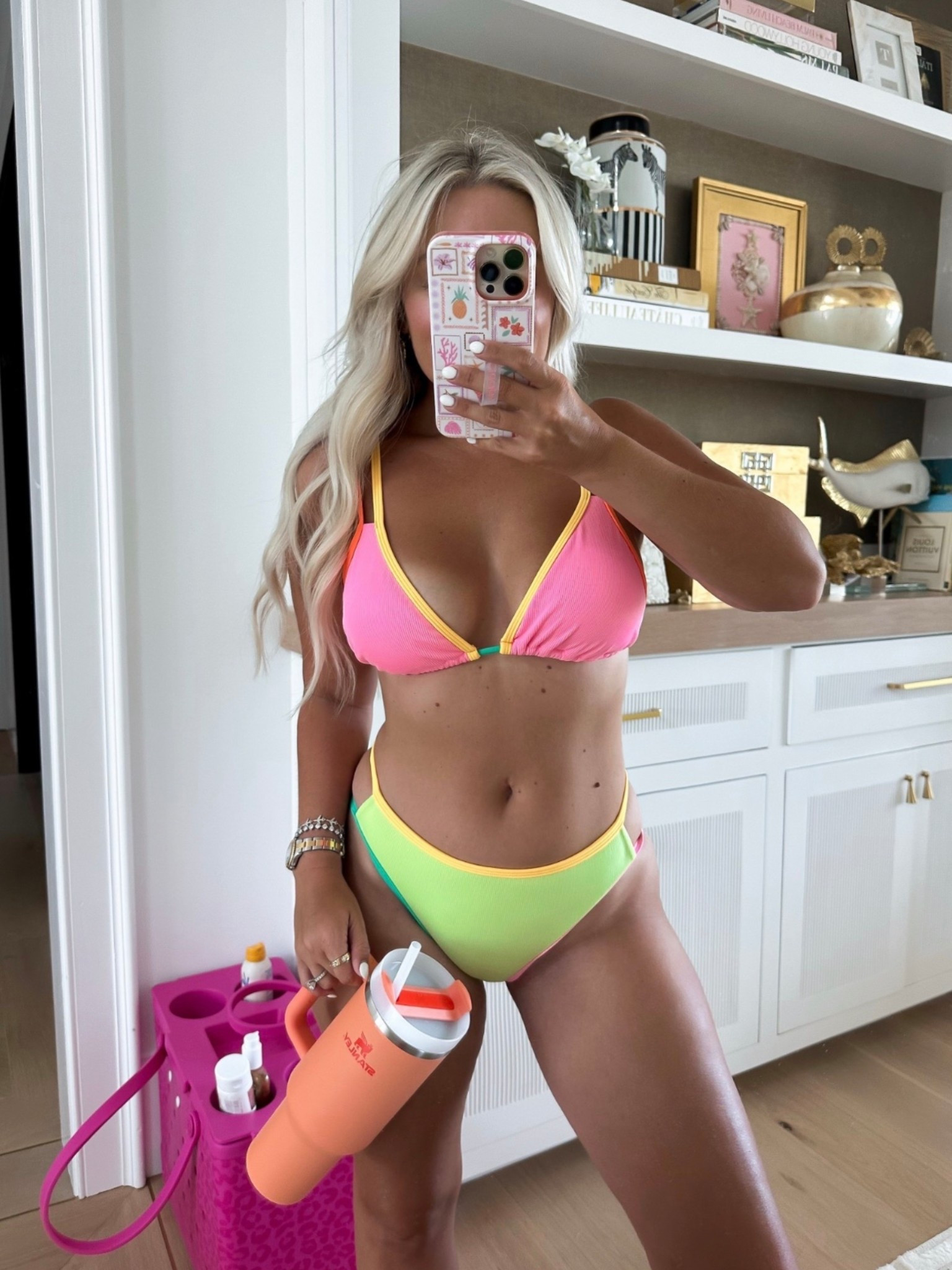 Colorblock swimsuit 

#LTKootd #LTKSwim