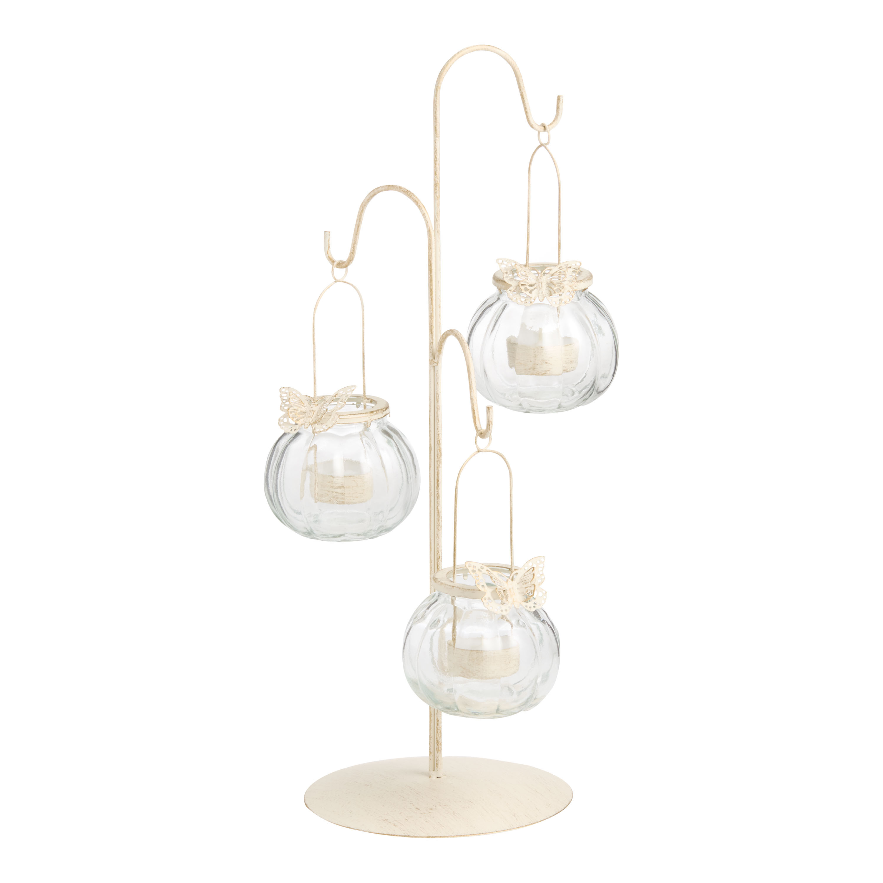 Brushed Gold Butterfly Standing Tabletop Candle Holder | World Market