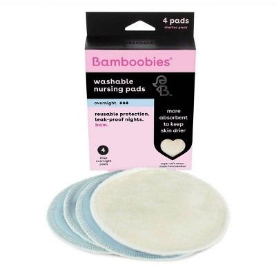 Bamboobies Overnight Washable Nursing Pads - 4pk | Target