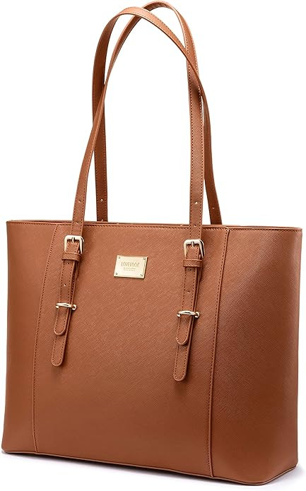 Laptop Tote Bag for Women Cute Computer Bag Large Laptop Purse | Amazon (US)