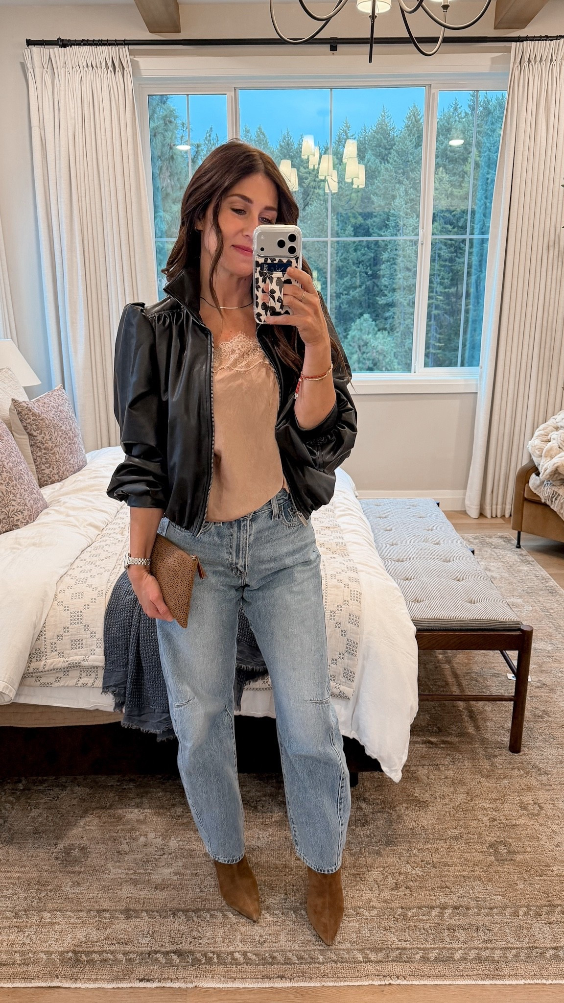 Love this faux leather jacket with the puff sleeves! And it’s super affordable. 

Target, target fashion, barrel jeans, denim, jacket, bomber, Nordstrom, Levi’s, cinch, handbag, bracelet, anthro, Anthropologie 

#LTKShoeCrush #LTKStyleTip #LTKFindsUnder50