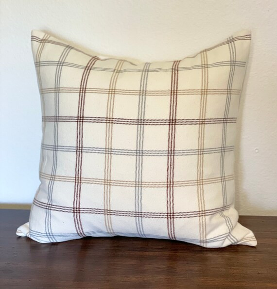 Autumn Plaid Pillow Cover | Etsy (US)