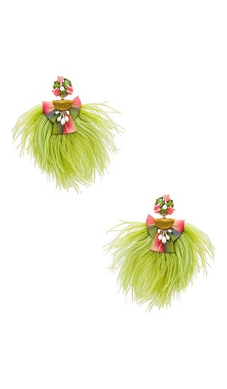 Zara Earrings in Green, Pink, Gold, & Multi | Revolve Clothing (Global)