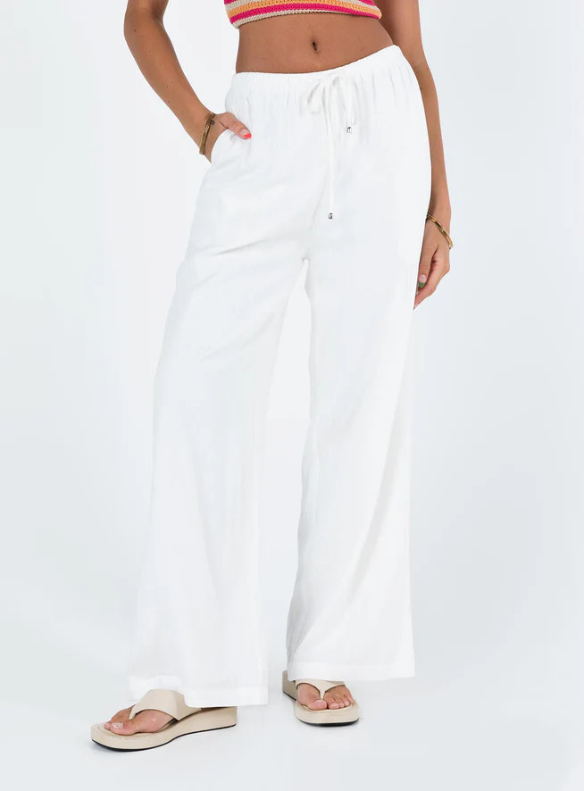 Ogilvie Pants White | Princess Polly US