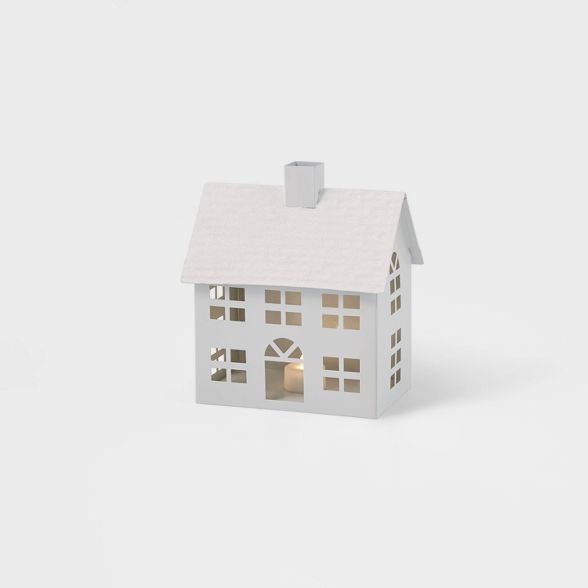 White Metal Front Face House Decorative Figurine - Wondershop™ | Target