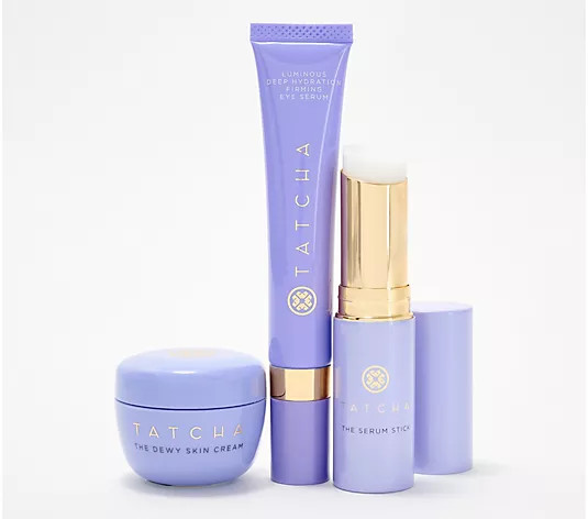 Make Your Selection: TATCHA Luminous Eye Serum, Serum Stick & Mini Dewy Cream | QVC