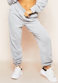 Alana Pastel Blue Casual Joggers | Missy Empire (UK)