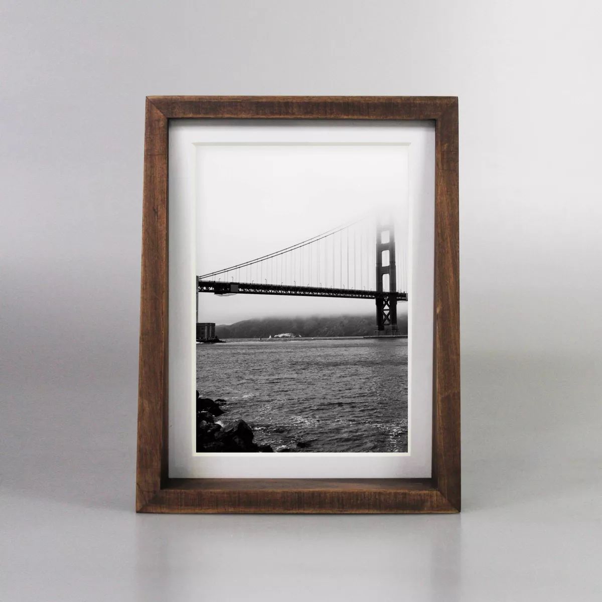 6.5" x 8.5" Matted to 5" x 7" Frame Tabletop Stained Walnut - Project 62™ | Target