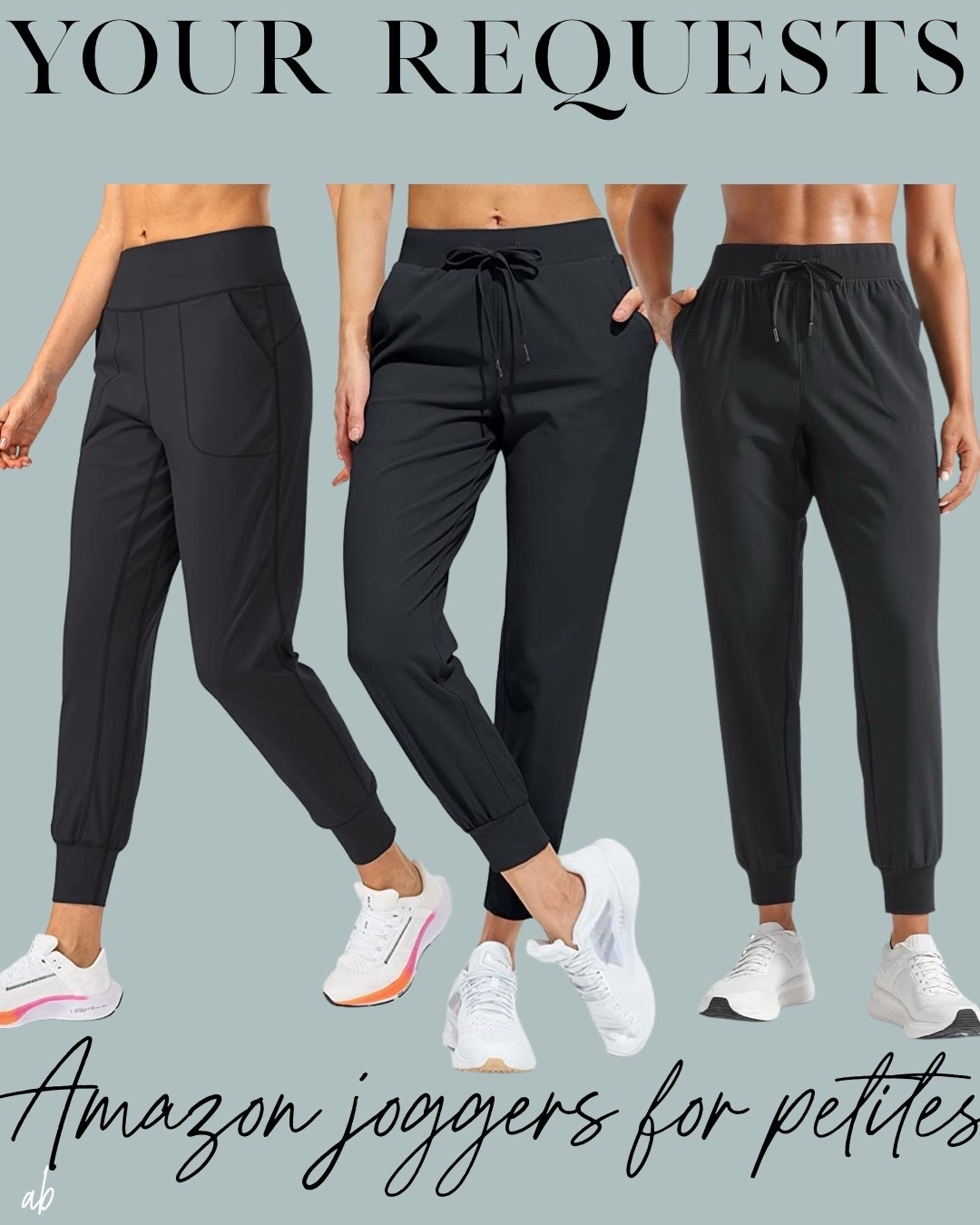 Amazon black joggers that have a shorter inseam for petites
Travel joggers, travel outfit 

#LTKPetite #LTKTravel