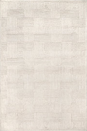 Hadley Textured Stripes Rug | Ivory | Rugs USA