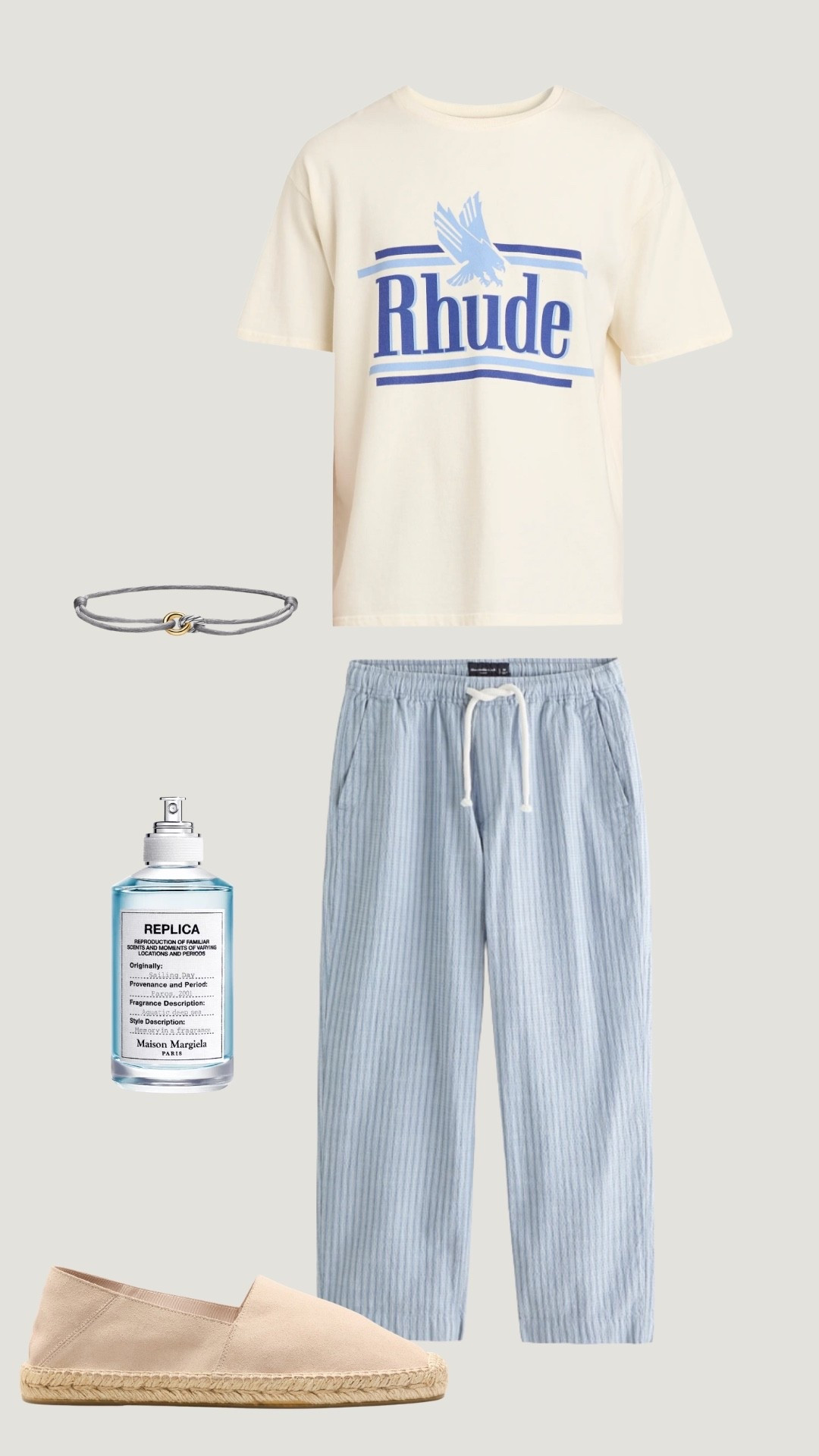 This is the perfect “off-duty” summer look. Lightweight pants, graphic tee, and espadrilles for that relaxed coastal vibe—comfortable but still elevated.

Hashtags:
#summeroutfits #mensstyle #relaxedstyle #coastalvibes #effortlessstyle #vacationoutfit #mensfashion #ltkfit #ltkmen #casualsummer #styleguide #mensoutfitideas #beachstyle

#LTKgrwm #LTKMens #LTKootd