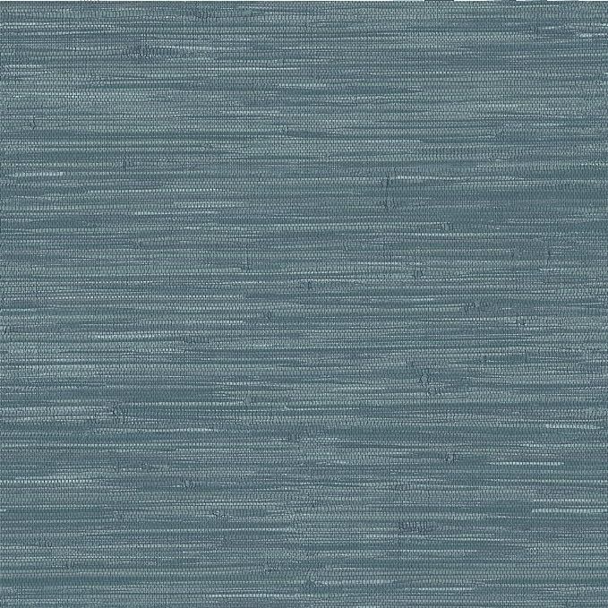 NuWallpaper Brewster NU2874 Steel Blue Grassweave Peel & Stick Wallpaper | Amazon (US)