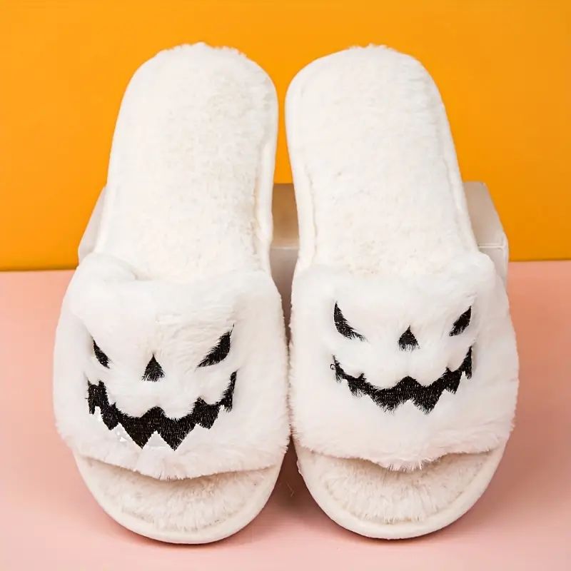 Men's Halloween Pumpkin Design Open Toe Cozy House Slippers Anti-skid Slip-on Shoes Indoor For Sp... | Temu Affiliate Program