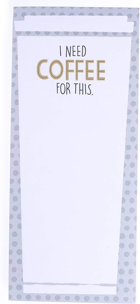 Graphique Magnetic Notepad - I Need Coffee For This Grocery and Shopping List - Fun Decorative To... | Amazon (US)