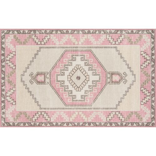 Karima Rug - Pink - Pink | Floor Covering, Carpet, Mat, Area Rug - 3'3"x5' | One Kings Lane
