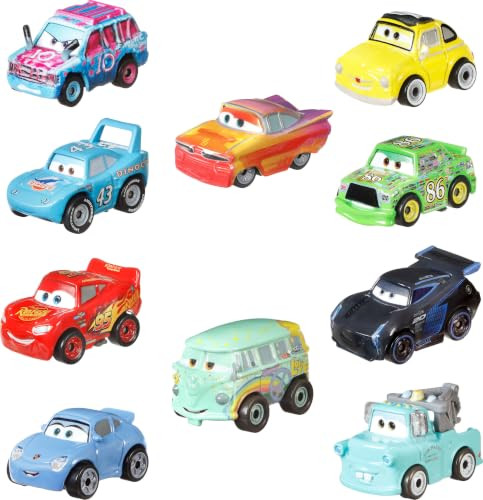 Mattel Disney Pixar Cars Mini Racers 10 Pack of Collectible Toy Vehicles for Kids & Collectors Ages 3 Years Old & Up (Amazon Exclusive) | Amazon (US)
