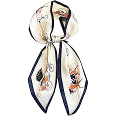 Head Scarf Hair Neck Scarves For Women Purse Bag Scarfs For Handbags Silky Long Thin Satin Headsc... | Amazon (US)