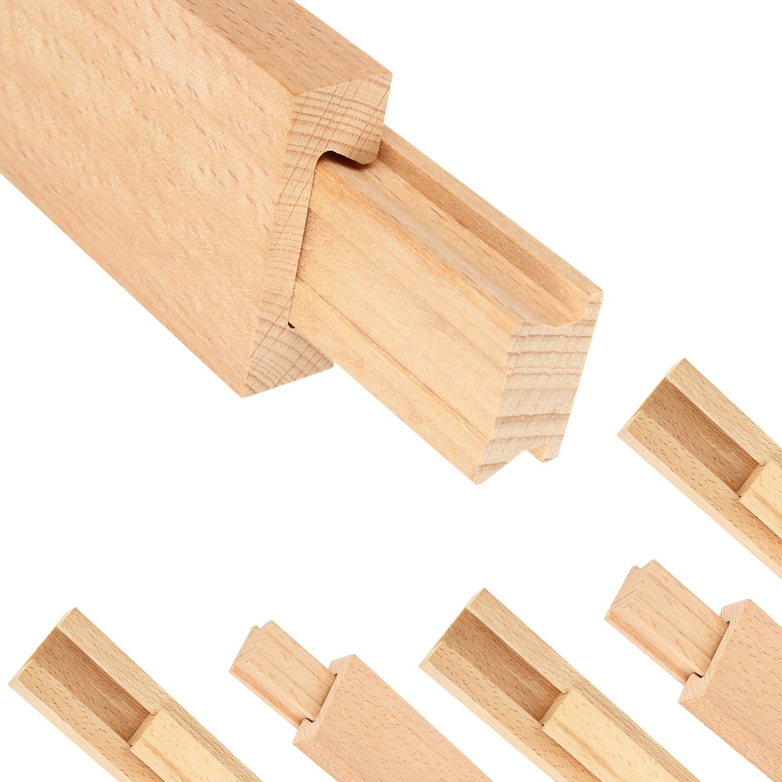 6PCS Wood Drawer Slide, 16 Inches Wooden Drawer Slides Bottom Mount Center, Drawer Glides Rails Repl | Amazon (US)