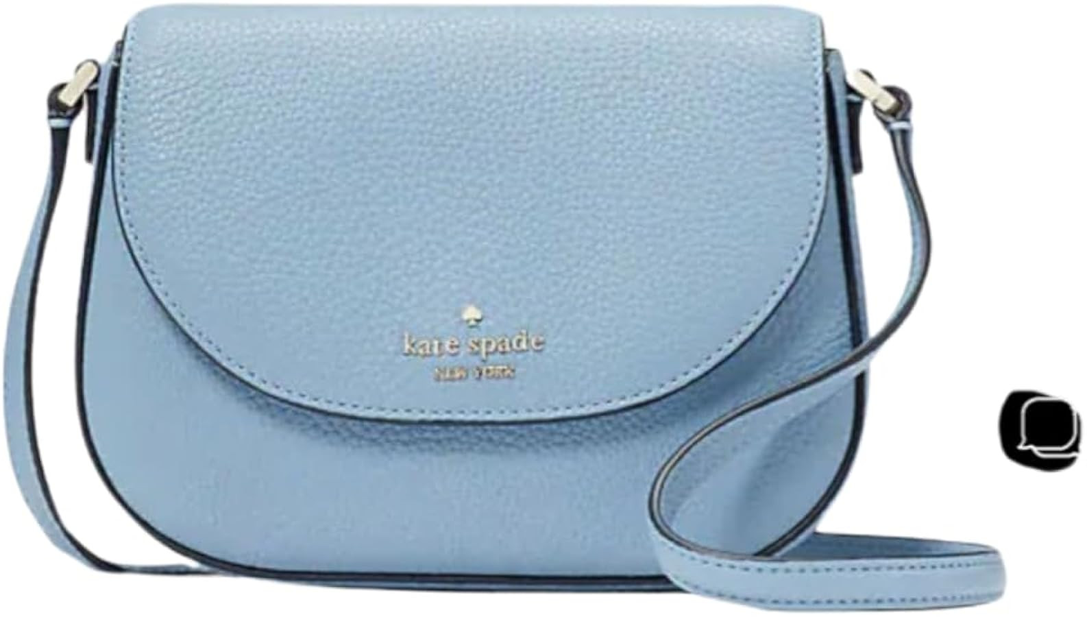 Kate Spade New York Leather Leila Mini Flap Crossbody Shoulder Bag | Amazon (US)