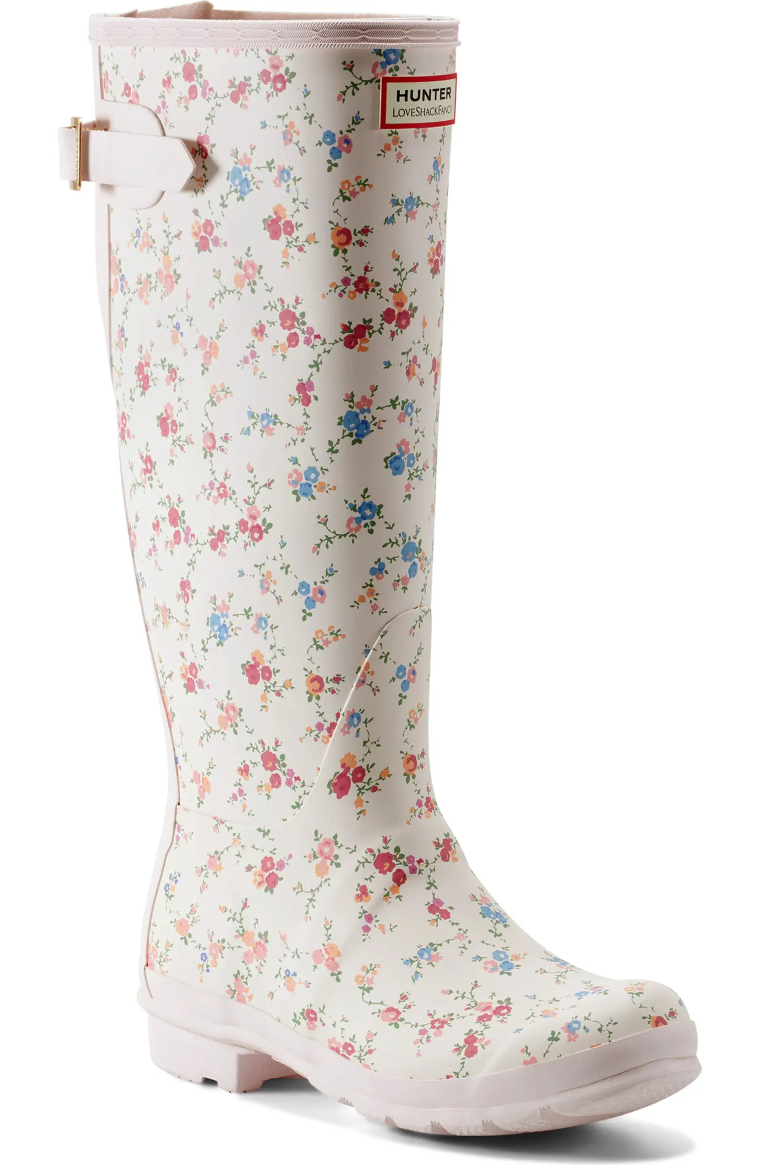 Hunter x LoveShackFancy Original Tall Waterproof Rain Boot (Women) | Nordstrom | Nordstrom