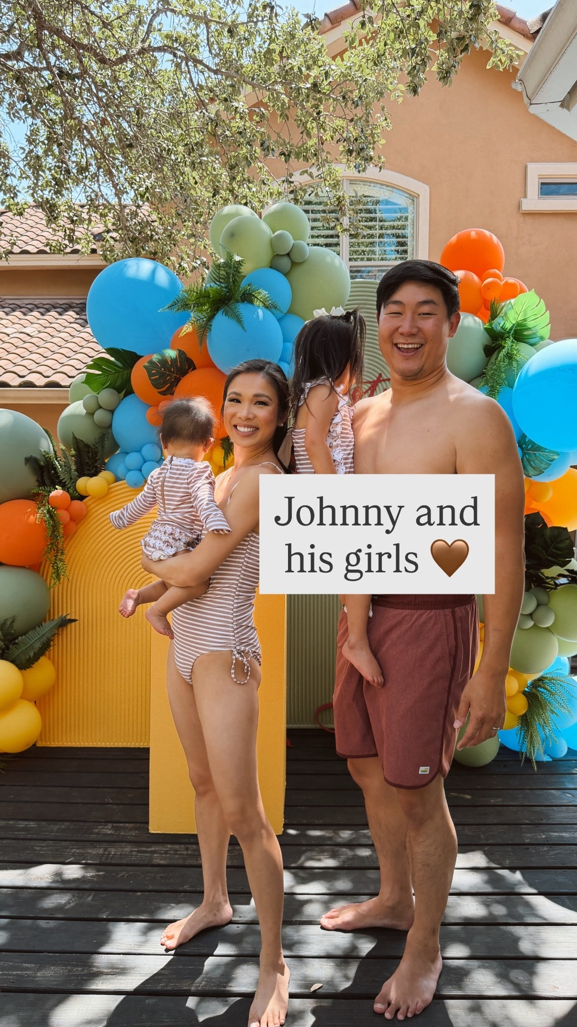 Matching family swimsuits for Mom, baby girl and big sister who is a toddler. We’ve been wearing these all summer and they are comfortable and UPF 50 material. I wish I got Johnny the matching shorts.

#LTKmomlife #LTKBaby #LTKKids