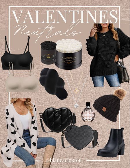 Valentines Neutrals 🖤 || Gift Ideas 

Coach, heart purse, cardigan, heart, valentine, Valentine’s Day, beanie, chunky knit, slippers, forever roses, boots, perfume, necklace, bralette, Amazon, gift ideas 

#LTKbeauty #LTKstyletip #LTKGiftGuide