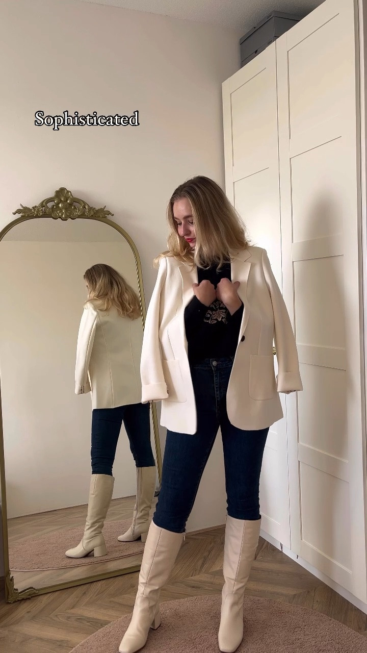 So many ways to style this incredible wool blend cream blazer! Such a boss babe item, perfect for officewear and datenight!

#LTKU #LTKStyleTip #LTKWatchNow