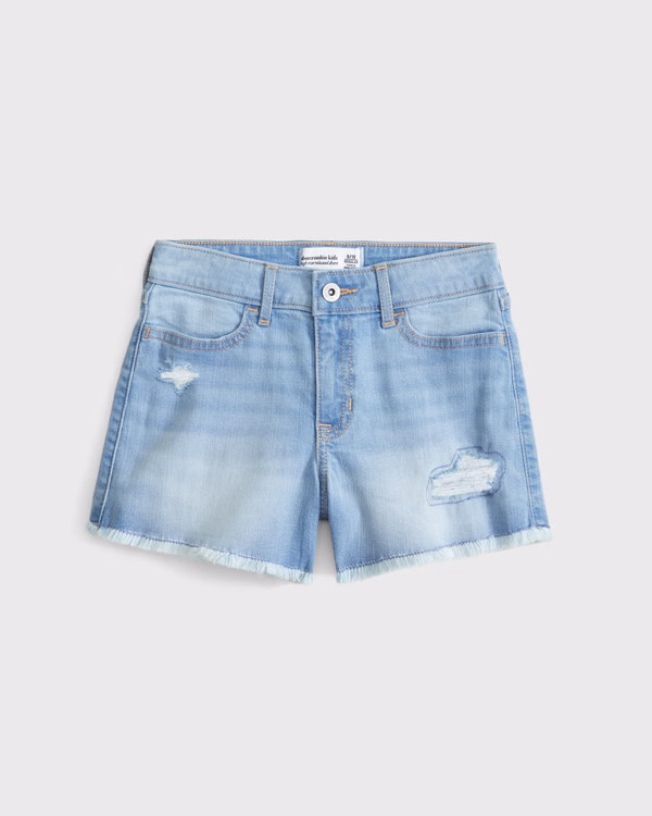 girls high rise relaxed shorts | girls bottoms | Abercrombie.com | Abercrombie & Fitch (US)