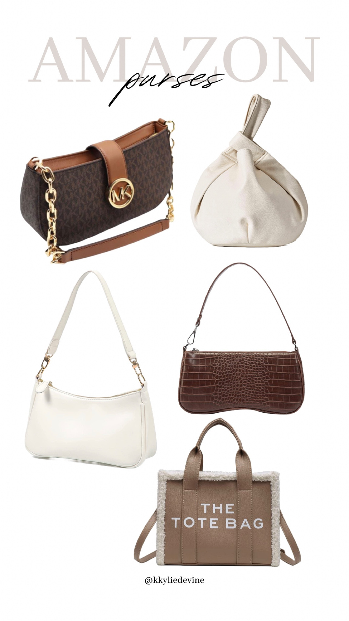 Neutral Amazon purses☁️ shop below! Purses, brown purse, designer dupe purse, Amazon finds 

#LTKfit #LTKU #LTKitbag